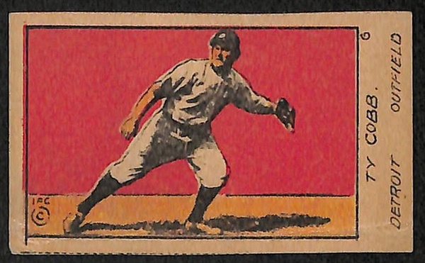 1920 W516-1 Ty Cobb Card #6 Strip Card - PSA Authentic
