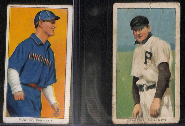 Tobacco Card Lot of 10 - 1909 T206 Cards w. Oldring & 5 - 1911 T205 Cards w. Wallace