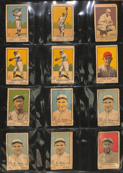 Lot of 30 Assorted 1920 W516-1 Baseball Cards w. Tris Speaker