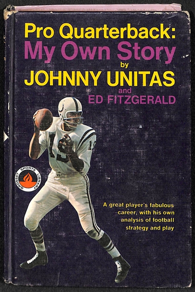 Johnny Unitas Autographed Hardback Book (Beckett LOA)