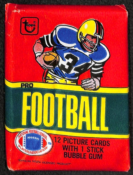 3 Sealed Vintage Topps Football Packs - 1979 & 1980 (2)