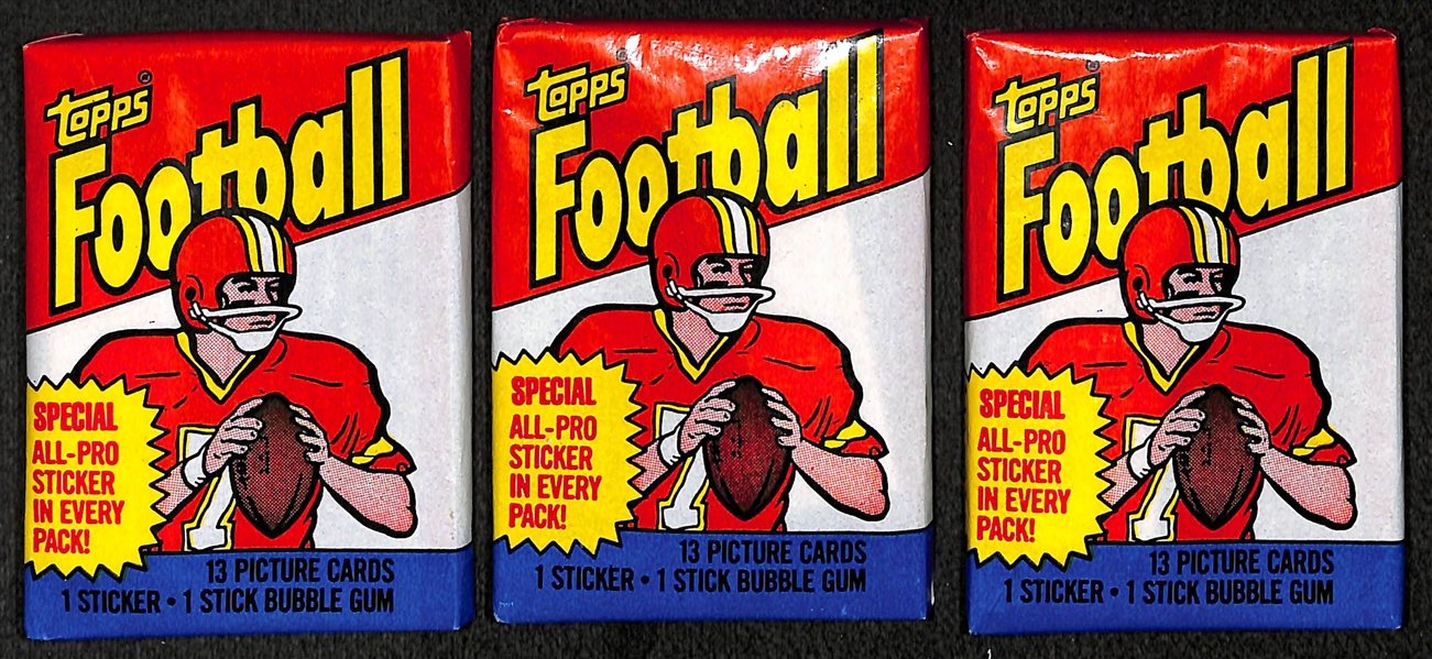 9 - 1983 Topps Football Sealed Wax Packs