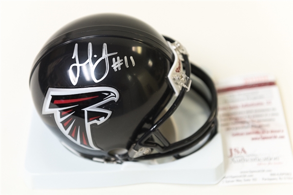 Julio Jones (Atlanta Falcons Star Receiver) Signed Falcons Mini Helmet (JSA)