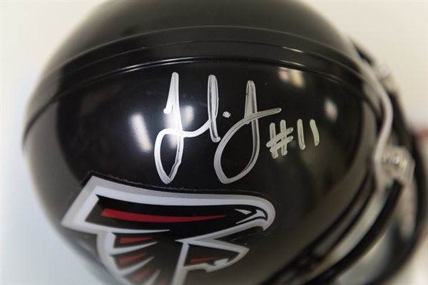 Julio Jones (Atlanta Falcons Star Receiver) Signed Falcons Mini Helmet (JSA)