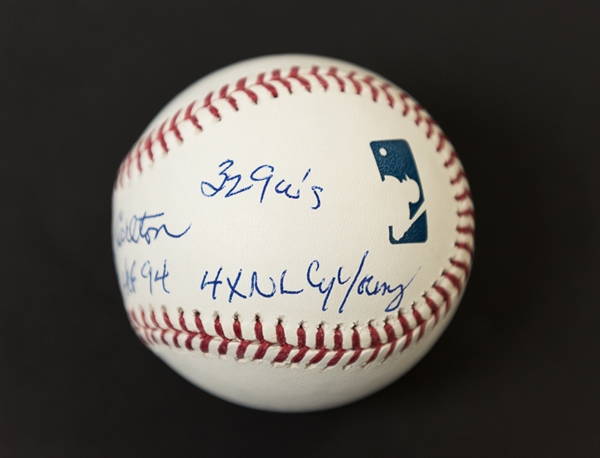 Steve Carlton (HOFer) Signed Baseball w/ RARE 5 Inscriptions (PSA/DNA)