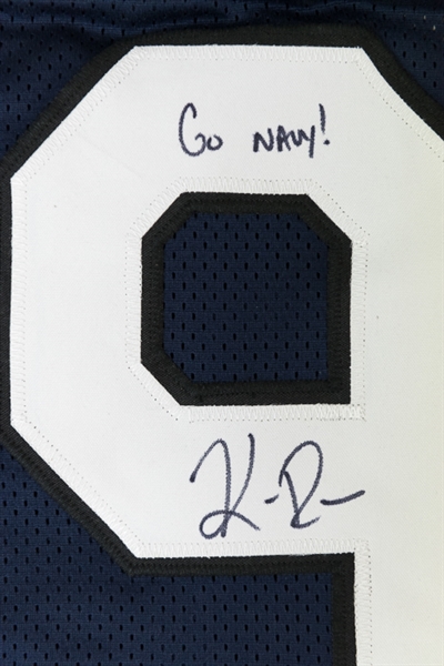 Keenan Reynolds Signed Navy Midshipmen Style Jersey w/ Go Navy! Inscription (JSA COA)