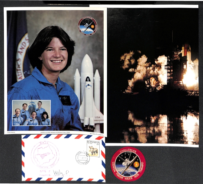  Sally Ride & Charles McKnight Autographed Envelope Lot