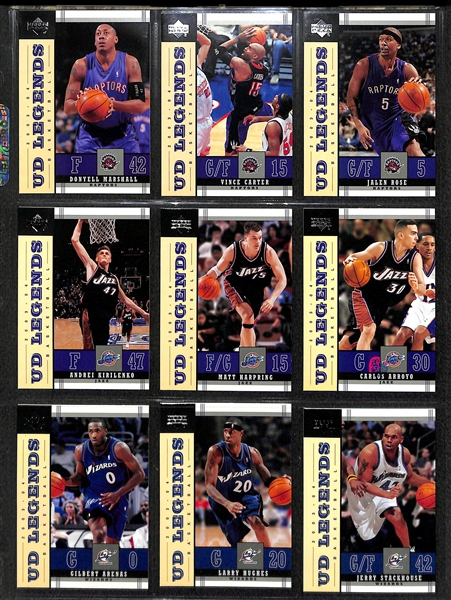 2 Complete Basketball Sets - 2003-04 Upper Deck Legends & 2003-04 Upper Deck Triple Dimensions (each set includes 90 cards)