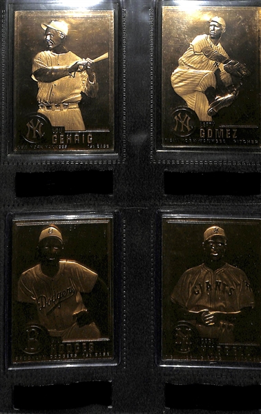 22 Kt Gold Baseball Complete Set - Danbury Mint 1996