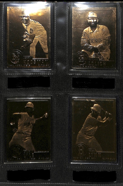 22 Kt Gold Baseball Complete Set - Danbury Mint 1996