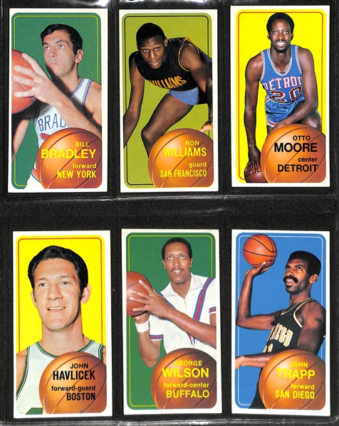 1970-71 Topps Basketball First Series Complete Set of 110 Cards w. Lew Alcindor & Wilt Chamberlain