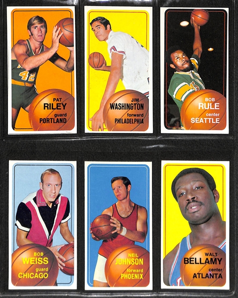 1970-71 Topps Basketball First Series Complete Set of 110 Cards w. Lew Alcindor & Wilt Chamberlain