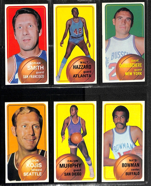 1970-71 Topps Basketball Second Series Partial Set of 51 Cards w. Jerry West & Willis Reed