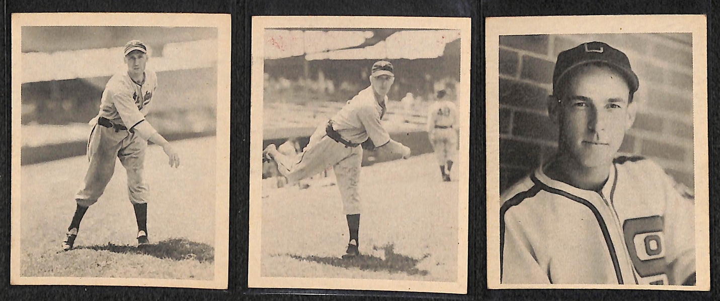 Lot of 3 - 1939 Play Ball Cards of Tobin, Klinger, & McNair