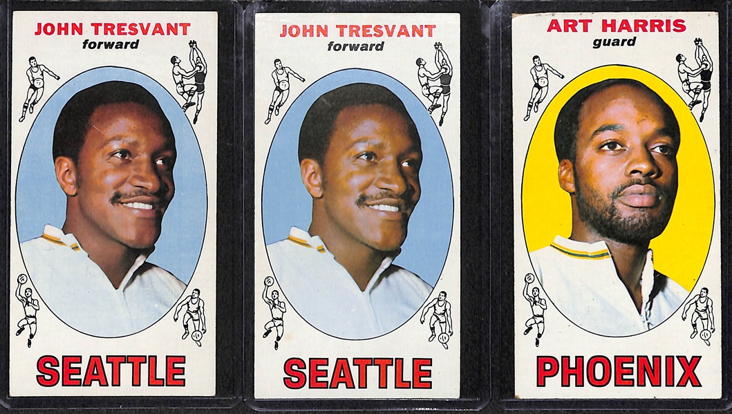  Lot of 17 - 1969-70 Topps Basketball Cards w. Chamberlain & Baylor