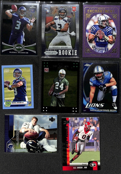Lot of 300+ Football Rookie Cards - Most from the Past 15 Years - w. Russell