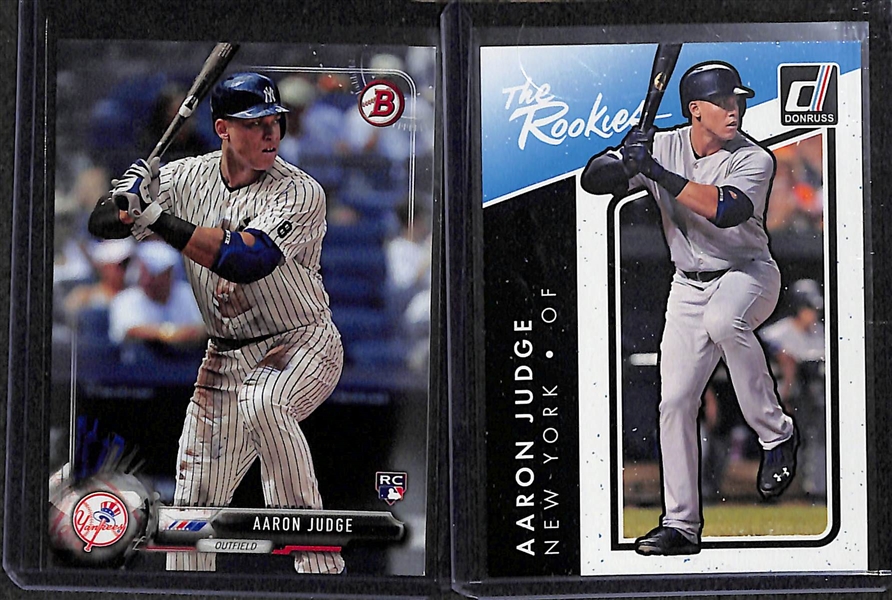 11 Card Mike Trout & Aaron Judge Rookie Lot
