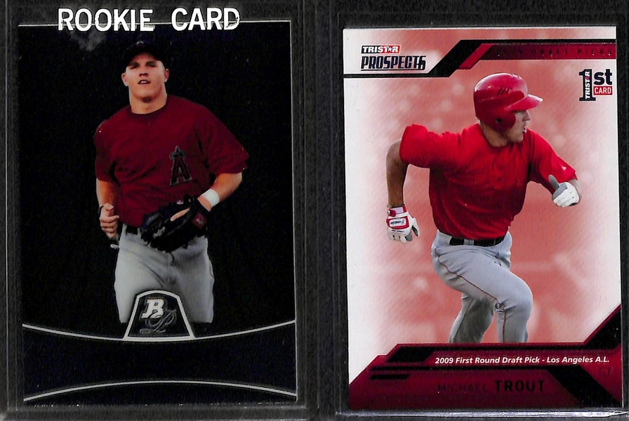 11 Card Mike Trout & Aaron Judge Rookie Lot