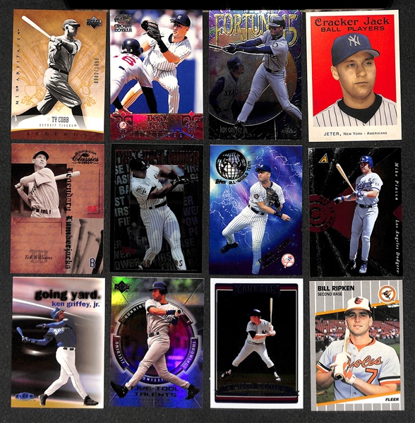 Lot of 375+ Star & Insert Baseball Cards w. Mantle