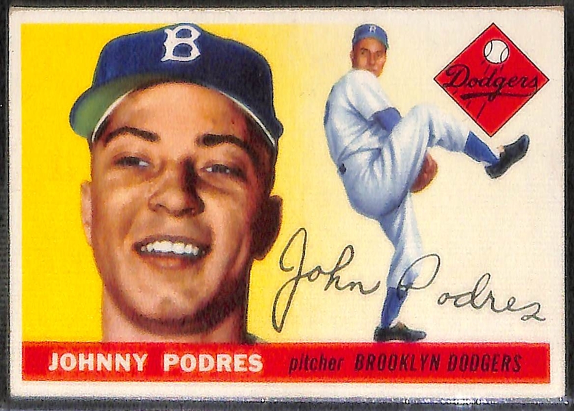 Lot of 80 - 1955 Topps Baseball Cards w. Al Kaline