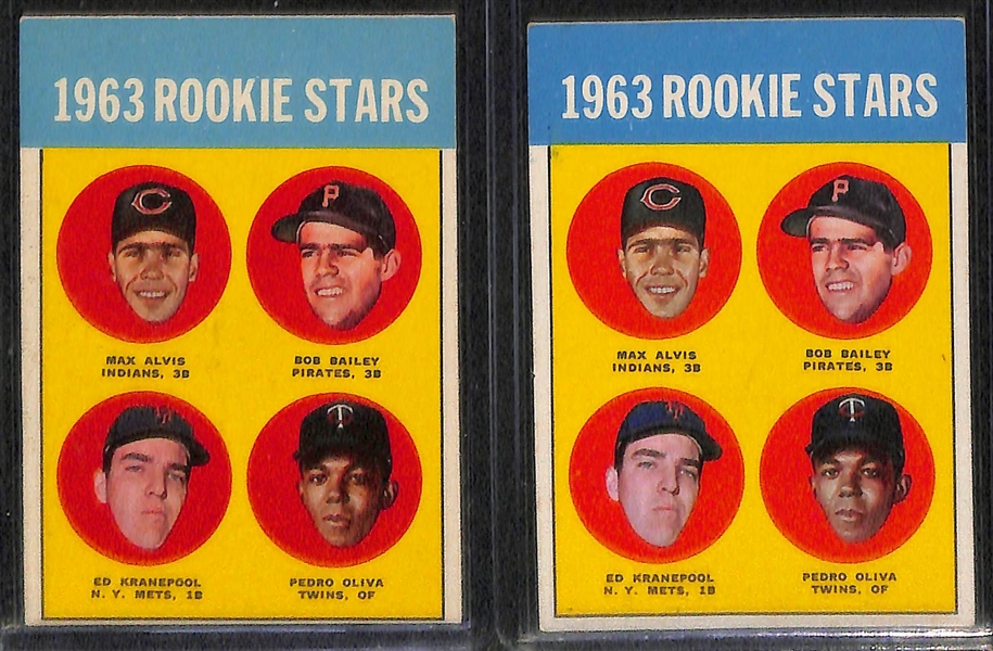 Lot of 80 - 1963 Topps Baseball Cards w. Stan Musial