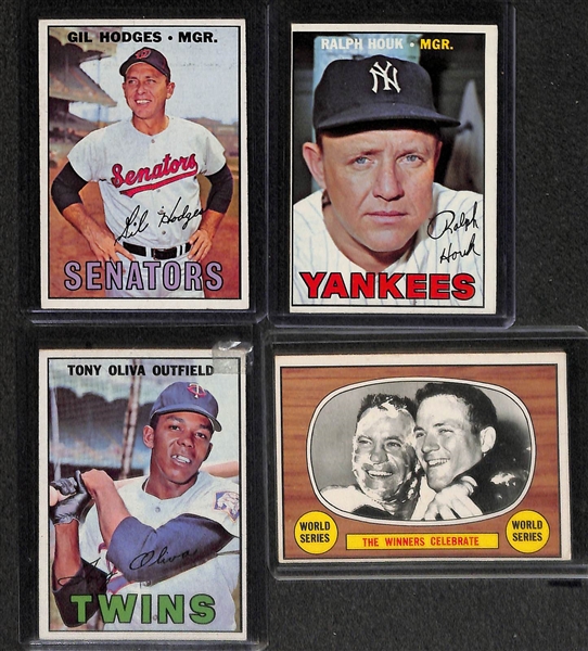 Lot of 95 - 1966 & 25 - 1967 Topps Baseball Cards w. 1966 Jim Palmer Rookie Card