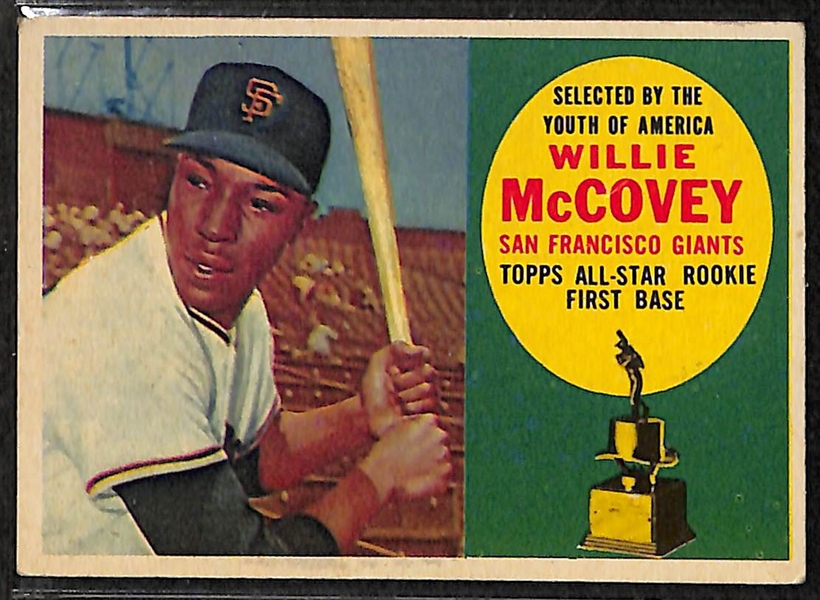 Lot of 4 - 1960 Topps Baseball Cards w. Yastrzemski & McCovey Rookie Cards