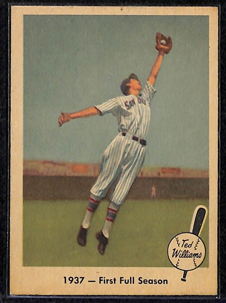 Lot of 5 - 1959-63 Fleer Baseball Cards w. 1960 Babe Ruth