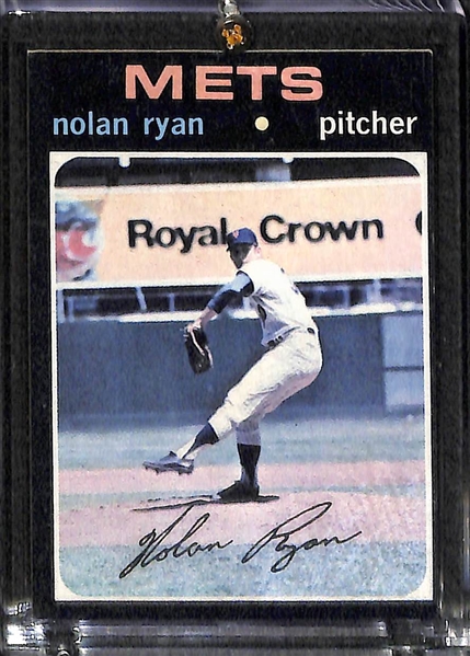  Lot of 5 - 1965-71 Topps Baseball Cards w. 1971 Nolan Ryan