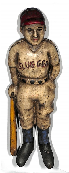 Cast Iron Slugger Baseball Player Bank - 7 Tall