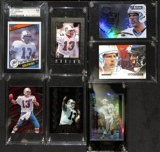 Huge Lot of 400+ Dan Marino Cards & Memorabilia - Including Many Rare Inserts - Includes Rookie Card