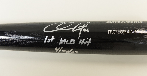 Chase Utley Autographed Rawlings Big Stick Professional Model Baseball Bat - BC Collectibles COA