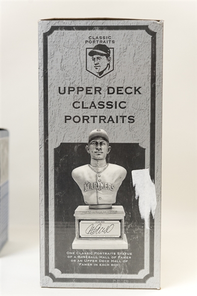 Lot of (9) Baseball Bobble Heads, Figures, & Stein (Inc. Babe Ruth & Derek Jeter) and a Reggie Jackson Signed Baseball Card (UDA)