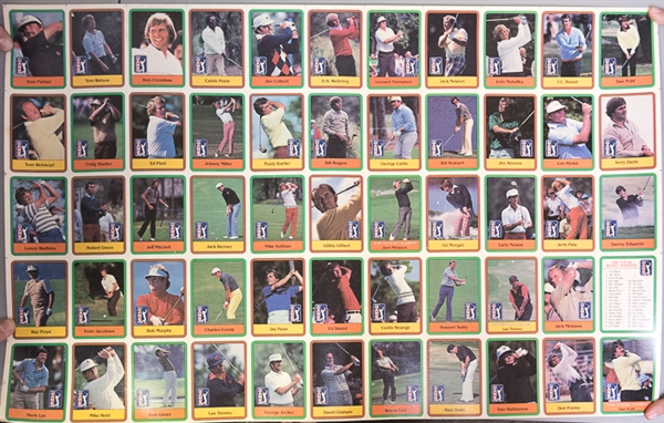 Lot of 5 Uncut Sports Sheets Including 2 - 1974 Uncut Traded Sheets