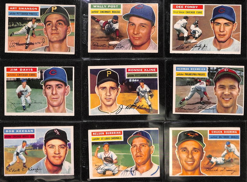 Lot of 113 Baseball & Football Cards from 1956 - 1974 w. 1961 Golden Press Ruth