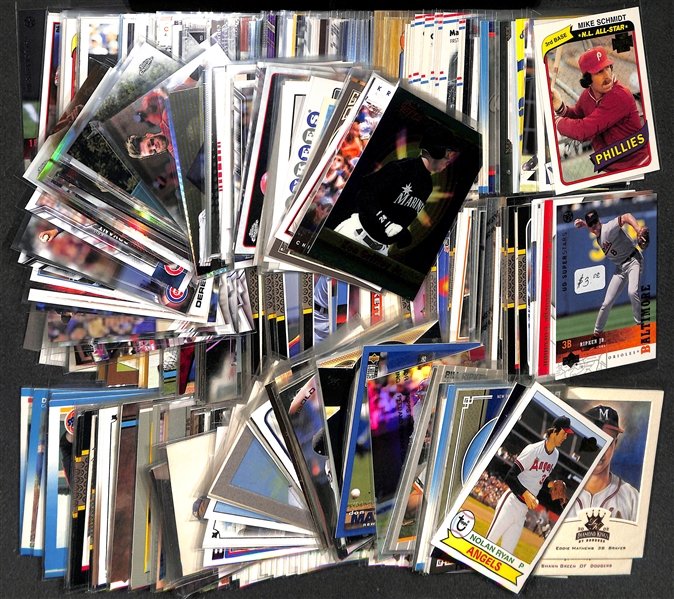 Lot of 400+ Baseball Cards - Primarily Stars & Hall of Famers - w. Jeter