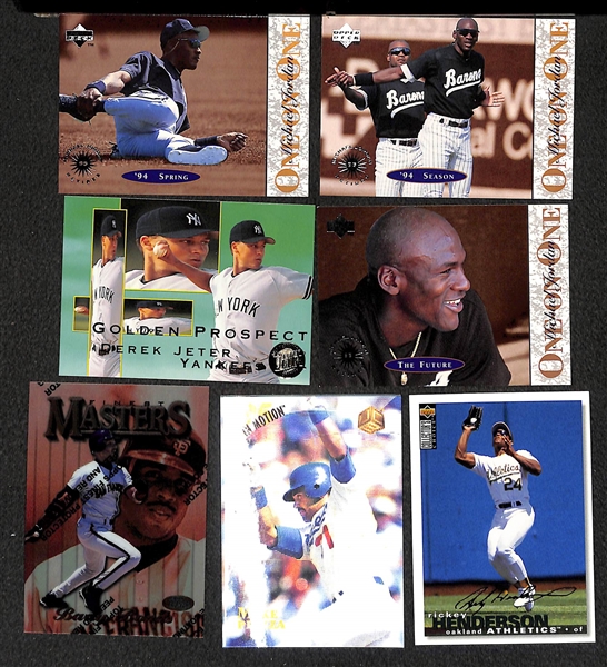 Lot of Over 400 Baseball Cards - Mostly Stars & Inserts from 1994 & 1995 - w. Jeter