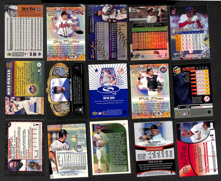 Lot of Over 400 Baseball Cards - Mostly Stars & Inserts from 1999 & 2000 - w. Griffey Jr