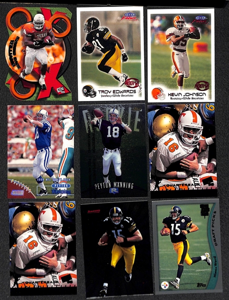 Lot of 400+ Football Rookie Cards - Mostly from 1998 to 2005 - w. Peyton Manning