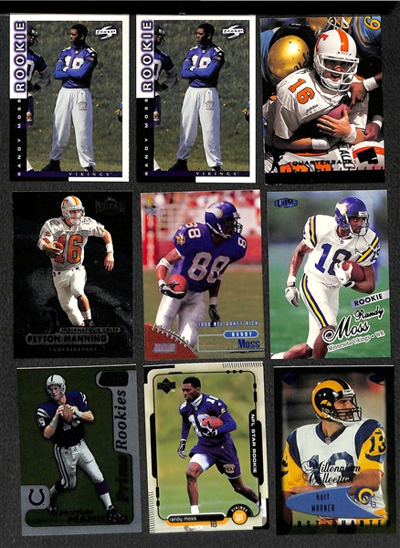 Lot of 400+ Football Rookie Cards - Mostly from 1998 to 2005 - w. Peyton Manning