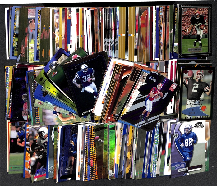 Lot of 400+ Football Rookie Cards - Mostly from 1999 to 2000 - w. Peyton Manning
