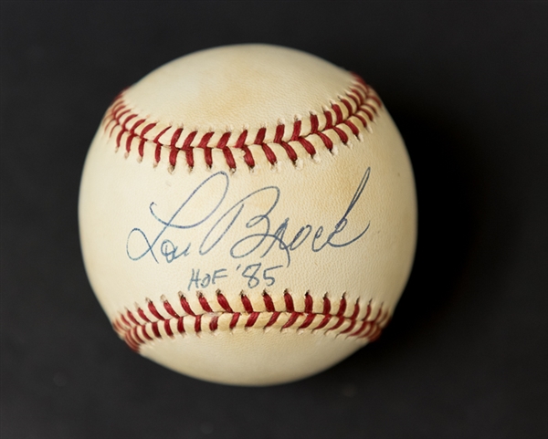 Lou Brock and Duke Snider Signed Baseballs (w/ Beckett COAs)