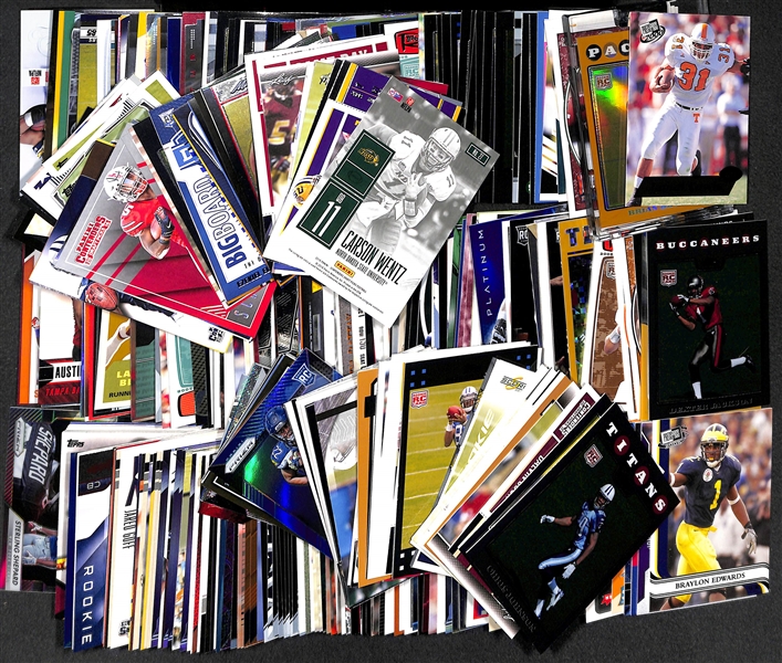 Lot of 350+ Football Rookie Cards - Most from the Past 25 Years - w. Ezekiel Elliot