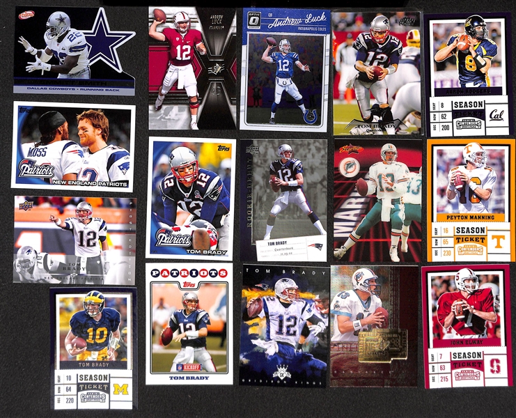 Lot of 1500+ Football Cards w. 1 Superfractor (1/1), 13 Autograph Cards, & 3 Graded Cards