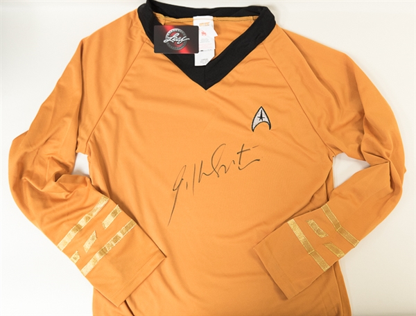 William Shatner Autographed Star Trek TV Series Replica Shirt - Leaf COA