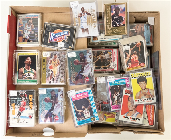 Lot of 700+ 1971-1996 Star & Insert Basketball Cards