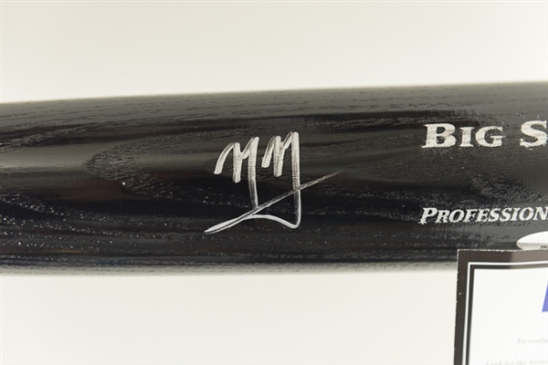 Manny Machado Autographed Black Adirondack Pro Bat - TriStar & MLB Authenticated