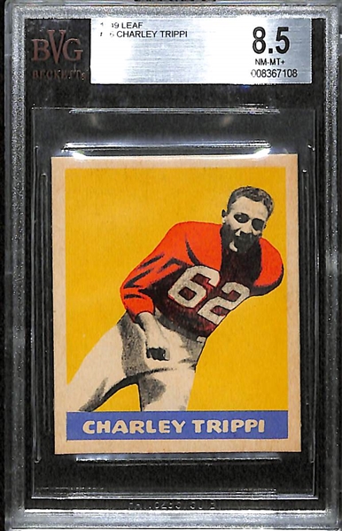 1949 Leaf #16 Charley Trippi Graded BVG 8.5 NM-MT+ (High Grade!)