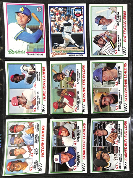 1978 Topps Baseball Complete Set w. Eddie Murray Rookie Card