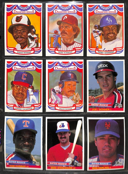 1984 Donruss Baseball Complete Set w. Mattingly Rookie Card